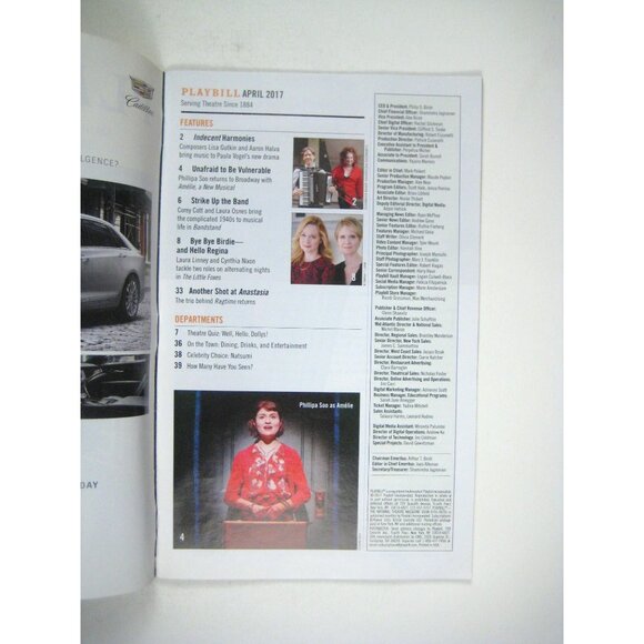 Little Foxes Playbill Opening Night 2017 Laura Linney Cynthia Nixon Manhattan - Picture 2 of 7